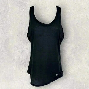 Women's Under Armour running razor back size S black athletic tank